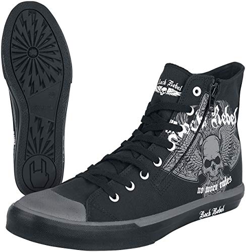 Rock Rebel by EMP Walk The Line Deportivas Altas Negro EU37