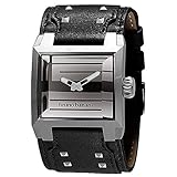 Bruno Banani PAGONA GENTS Herrenuhr Edelstahl Silber Lederband Schwarz BR25928 PA3 101 301A