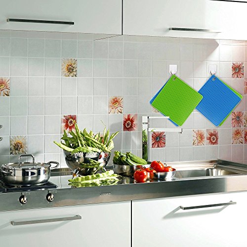 YIAN Topfuntersetzer 5 Stück Silikon Topflappen Topfschoner multifunktional und hitzebeständig - 6