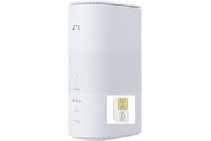 THETECHNOLOGYDOCTORS ZTE 5G MC801A WiFi6 Dual Band Gigabit with Unlimited Three 5G Data SIM Card Bundle