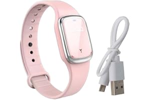 DEYROS Slimfit LympDrainage Wristband Ultrasonic Weightloss SmartWatch Body Shape Wristband New (Pink)