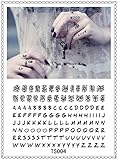 Temporary Tattoo Stickers Temporary Body Art Supermodel Stencil Designs Waterproof Letters Gun Tattoo Pattern