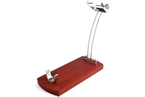 Quid Seifenschale 36,5 x 16 x 5 RESERVA QD Faltbarer Schinkenhalter mit Holzständer, Top-Poppot zur Befestigung, Holz, grau, 5 x 16 x 5 cm