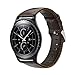 Price comparison product image MroTech Gear S2 Classic Leather Strap compatible with Samsung Galaxy Watch 42mm / Gear Sport 20mm Quick Release Genuine Leather Band Replacement for Huawei Watch 2, Withings Steel HR 40mm -Chocolate