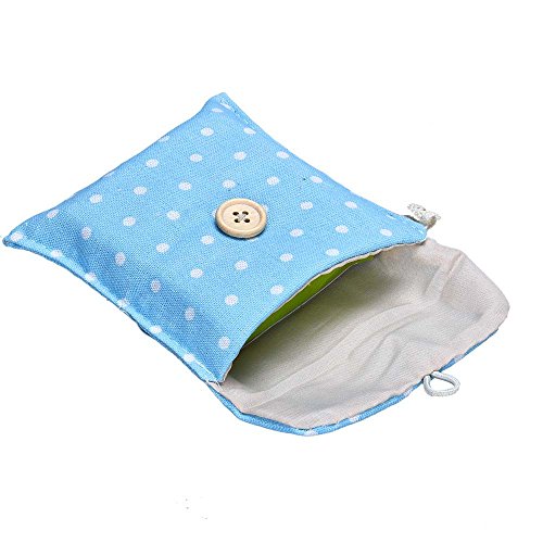 Preisvergleich Produktbild erthome Mädchen Baumwolle Windel Damenbinde Paket Aufbewahrungstasche Organizer BU (Blau)