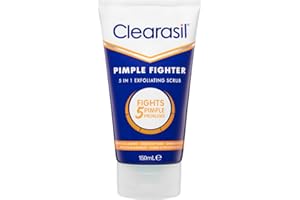 Clearasil Face Scrub, 5-In-1, 150ml, Acne Treatment, Salicylic Acid, Face Scrub Exfoliator, Oily Skin, Blackhead Scrub, Reduces Inflammation, Clears Skin, Spot Treatments, Skin Care
