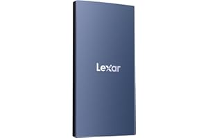 Lexar ES3 SSD esterno 1TB, USB3.2 Gen2 portatile SSD, PSSD fino a 1050MB/s in lettura, 1000MB/s in scrittura, SSD esterno compatibile con iPhone serie 15/Mac/PS5/XBOX (blu)