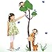 XXXL! Cute 150cm*75cm Children KIds Giraffe Tree Growth Chart Removable Wall Decal Wall Sticker