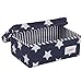 Minene Small Storage Box with Stars (Blue/ White)