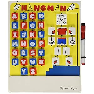 Melissa & Doug El ahorcado, Juego de Familia para niños y Adultos, Juguete de Madera, Juego Educativo, Regalo para niños y niñas, Multicolor