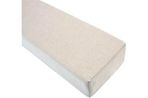 O·Lankeji Benutzerdefinierte Größe Bett Wandspaltenfüller, Bettlückenfüller, Matratzenverlängerung, Bettbrücke für Einzel/Doppel/Kingsize Betten Kopfteil(Shallow Rice,120x10x5cm)