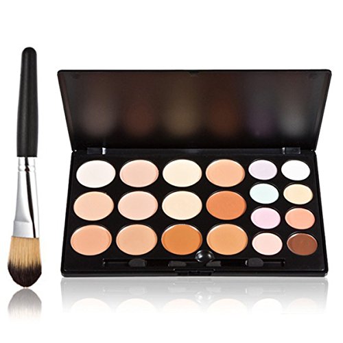 LEORX Face Contour Kit Highlighter Makeup Kit 20 Colour Cream Concealer Palette with Brush