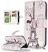 Produktbild Roreikes Samsung Galaxy S6, Galaxy S6 Case , Hülle Muster Blume Strap Wallet Cover Tasche Bunte Retro PU Leder Flip Case Handytasche Muster Schutz Hüllen im Bookstyle Handyhülle Ledertasche mit Stand mit Neun Funktion Kartenfächer Magnetverschluss Magnet Etui Schale Schutzhüllen für Samsung Galaxy S6