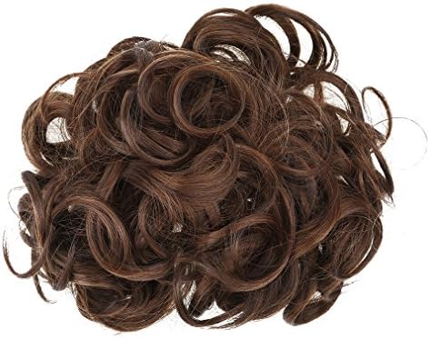 Honel Short Messy Curly Dish Hair Bun Extension Easy Stretch hair Combs Clip in Ponytail Extension Chignon Tray Ponytail