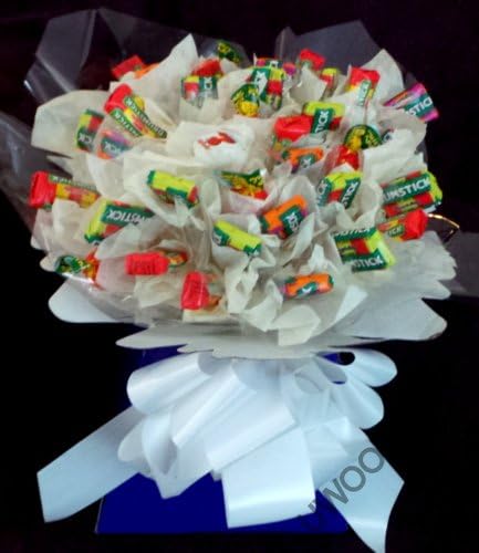 Sweet Bouquets and trees ~ Personalised ~ 35 X Drumsticks Sweet Bouquet ~ Delivered in Patterned Gift Box