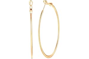 IMINI 70 mm Gold große Creolen für Damen Mädchen Edelstahl Huggie Creolen Hypoallergen für Empfindliche Ohren