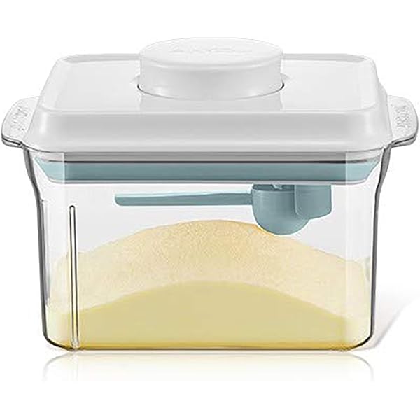 Luftdichter Milchpulver-Spender 1,7L - Mit Löffel & Einhand-Bedienung