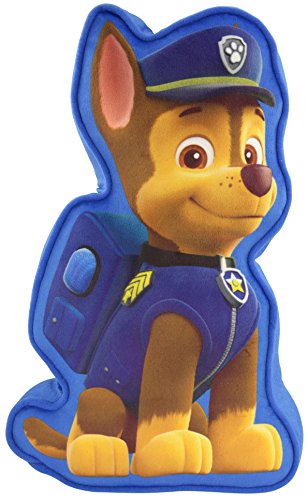 Paw Patrol 0121988 Kuschel-Kissen Chase Velboa-Plüsch, Polyester, blau, 40 x 23 x 6 cm