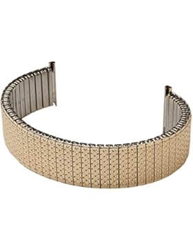 ROWI Fixoflex S Zugband 22mm Uhrenarmband Edelstahl HiTecGold Made in Germany 25366G