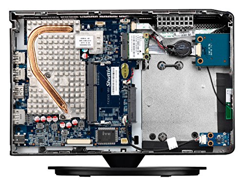 SHUTTLE Barebone XPC slim XS35V5 Pro Celeron N3050 1X DDR3L 1333 1XSATA/SSD ODD HD GPU Cardreader VGA HDMI DP USB2/3 1xRJ45 schwarz - 6