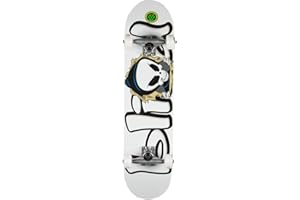 AAWFHRIE Bust Out Soft WHL Complete Skateboard 7.625, Weiß