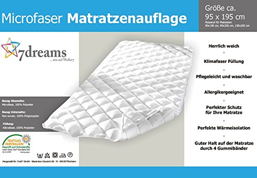Matratzenauflage Unterbett Mircofaser Matratzenschutz Spannauflage (100 x 200 cm) - 2