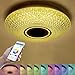 Produktbild 36W Sternenhimmel LED Deckenleuchte mit Fernbedienung Dimmbar RGB, Bluetooth Lautsprecher Musik Deckenlampe, [APP Kontrolle ] [ Ø40cm ], für Kinderzimmer Schlafzimmer Kinder Geschenk YDYG