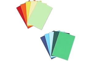 Quanerba A6 Bloc de Notas [Pack de 10], 10 Colores Cuadernos de Kraft Blanda, 48 Páginas, 5.5 * 3.55" (14 * 9cm), Libretas Grapadas para Diarios,Escolar Escribir, Diario de Viaje Libreta