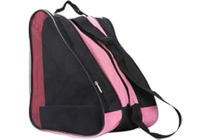 OXYCUTE GD Roller Skates Bag - Shoulder Oxford Fabric Carry Roller Breathable Triangle Roller Skate Bag - Bag for Carrying Ice Skates, Roller Skates, Inline Skates for Children and Adults (Pink)