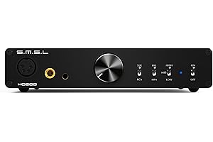 AOSHIDA Dilvpoetry SMSL HO200 Vollsymmetrischer Kopfhörerverstärker-Vorverstärker, 6000 mW – 6000 mW 4 – PLFC-Kopfhörerverstärker, XLR/RCA auf 4,4 mm/6,35 mm/4-polige symmetrische Kopfhörerverstärker, XLR/RCA