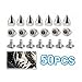 Produktbild SODIAL(Wz.) 50 x Metall Kegel Niet Schraube Stifte Stiftschraube Leder Stoff fuer Handwerk DIY fuer Goth Punk Stil