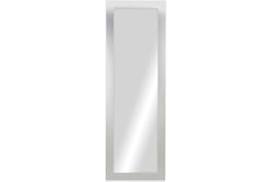 CHELY INTERMARKET MOD113 Espejo Pared Cuerpo Entero 35X140Cm Plateado Espejo Decorativo Grande Espejo Largo Pared Hogar Baño Dormitorio Entrada Salón Vertical Horizontal Estilo Moderno Kit Colgado