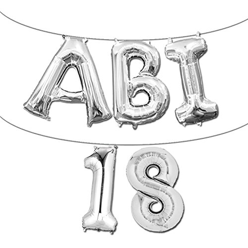 ABI 17 – Buchstaben Folienballons Abiball Abifeier Abitur Girlande - 2