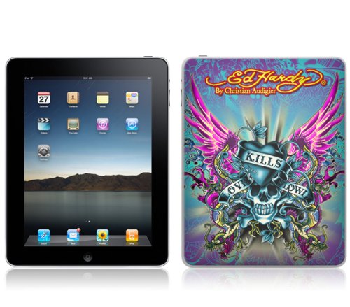 Preisvergleich Produktbild MusicSkins Ed Hardy - Love Kills Design-Schutzfolie für iPad