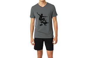 IN ONE CLOTHING Jungen Schlafanzug kurz, weicher Single-Jersey aus 100% Baumwolle und Hose in Bermuda Form