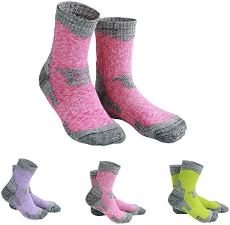 Women 3 Pairs Of Hiking Socks Thermal Socks Ski Socks, Suitable For Winter Outdoor Work, Travel, Camping, Hockey &amp; Ski Wear - Thickened Sole Cushion Support.