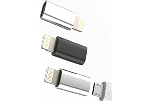 ZOYUZAN Adaptateur Micro USB vers Lightning(lot de 3)Android Femelle Jack Cable Iphone Mâle Prise Chargeur Convertisseur Mini Charger Adapter pour Apple 14 13 12 11 Pro Max 7 8 Plus X Se Xs Ipad Air Connector