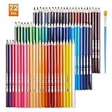 72 colores, no te preocupes por no tener colores suficientes, colores ricos proporcionan capas de colores suaves y naturales