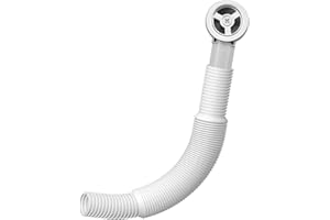 ANBOO Round Overflow Pipes, Wash Basin Overflow Head, Sink Overflow Head with 200-600mm Overflow Tube for Sink