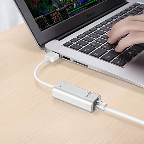 Anker USB 3.0 auf RJ45 10/100/1000 Gigabit Ethernet Adapter, Netzwerkadapter für Macbook Ultrabook , Windows 10/ 8.1 / 8/7 / Vista / XP usw. (Aluminium Silber) - 7