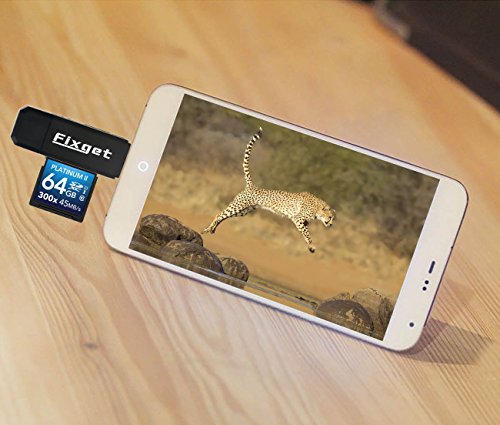 Fixget Speicherkartenleser, SD / Micro SD Kartenleser / Micro USB OTG auf USB 2.0 Adapter mit Standard USB Stecker / Micro USB Stecker fÃ¼r PC, Smartphones mit OTG Funktion, Nicht Kompatibel mit IOS