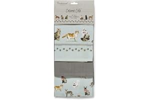 Cooksmart Curious Cats Set of 3 Tea Towels