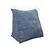 Produktbild Fine Sofa / Bedside / Büro Dreieck Taille Auflage Zurück Kissen Einfarbig Abnehmbare Größe 48 * 48 * 28CM A++ ( Farbe : Blau , größe : 3.5 pounds58cm )