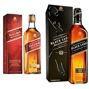 Johnnie Walker Red and Black Label Blended Scotch Whisky