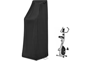 Flymer Funda protectora para bicicleta estática plegable, 420D, resistente al polvo, plegable, para bicicleta estática, adecuada para Ultrasport F-Bike Entrenamiento o (51 x 57 x 139 cm)