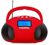 KOMPAKTER RIESE - Der Portable Lautsprecher von MCGrey bietet alles was ein Mini Speaker benötigt: Ein USB/SD Slot sorgt dafür das sich die Box als MP3-Player nutzen lässt, der integrierte Tuner mit 15 Senderspeichern sorgt dafür, das sich der Ghettoblaster auch als Küchenradio oder Werkstattradio verwenden lässt.