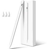 iPad i&ccedil;in Stylus Kalem, Palm Reddetme ile 13 dakika Hızlı Şarj Apple iPad Kalem, Eğim Hassasiyeti, 2018-2024 iPad Air 3/4/5/M