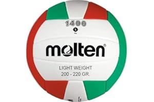 Molten Volley-Ball d'entraînement 1400 Light Rouge/Vert/Blanc Taille 5