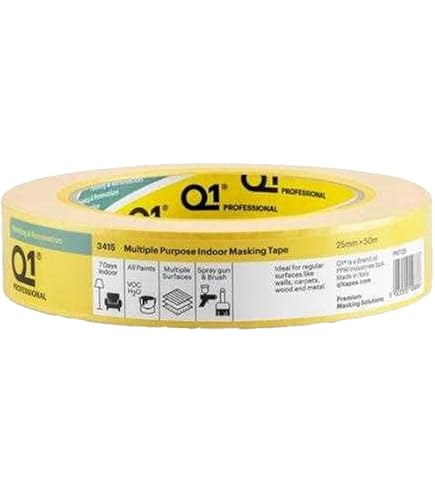 Q1 Premium Automotive Masking Tape - 48mm X 50M, Yellow, 20 Rolls Per Box 10 thumbnail image