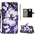 Price comparison product image Case for Moto G4 / Moto G4 Plus Case Cover, Wallet PU Leather Magnetic with 3D Fantastic Pattern Protective Book Shell and Stylus, Hancda Wallet Flip Case with Card Holder Smart Folding Stand Feature Design Cover for Lenovo Moto G4 / Moto G4 Plus - Purple Butterfly